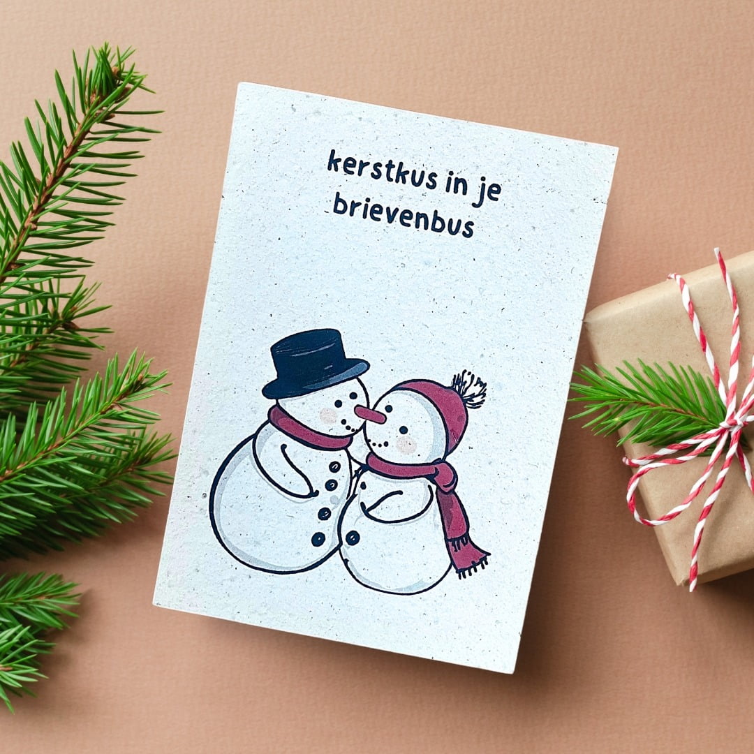 Kerstkus in je brievenbus