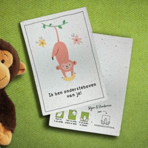 Speelse liefdesgroei kaart