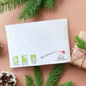 Horizon duurzame kerstkaart achterkant